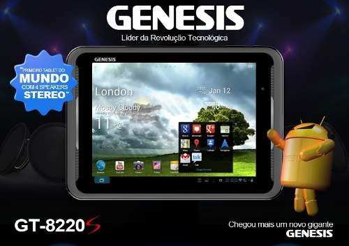 Tablet Genesis Gt-8220s Hdmi/8gb/3g C/ Adaptador Tv Digital